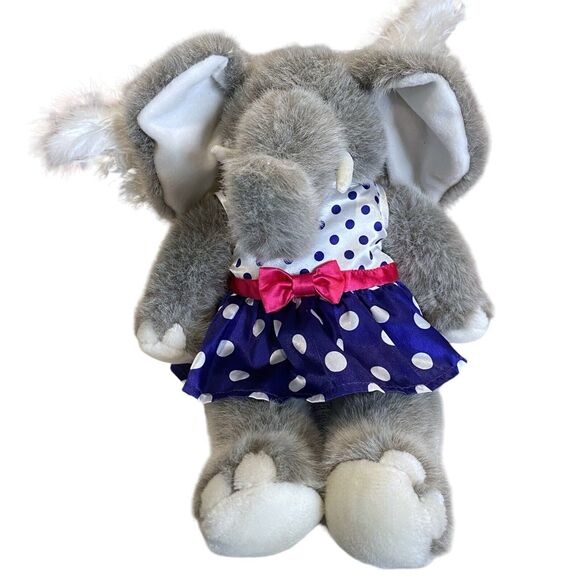 Build A Bear Elephant Angel Wings Dress Set Vintage 1997 Holiday Christmas Gift - Picture 1 of 11